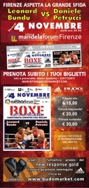 Incontro di boxe Bundu vs Petrucci